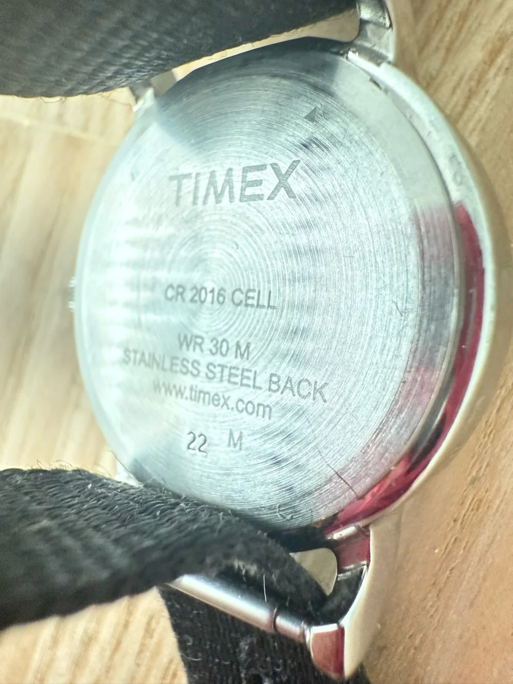 Timex ladies black dial rainbow numbers weekender watch NEW BATTERY